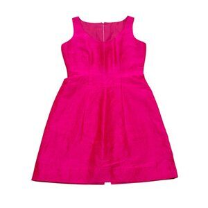 Handmade womens Hot Pink Sleeveless Dress A-Line